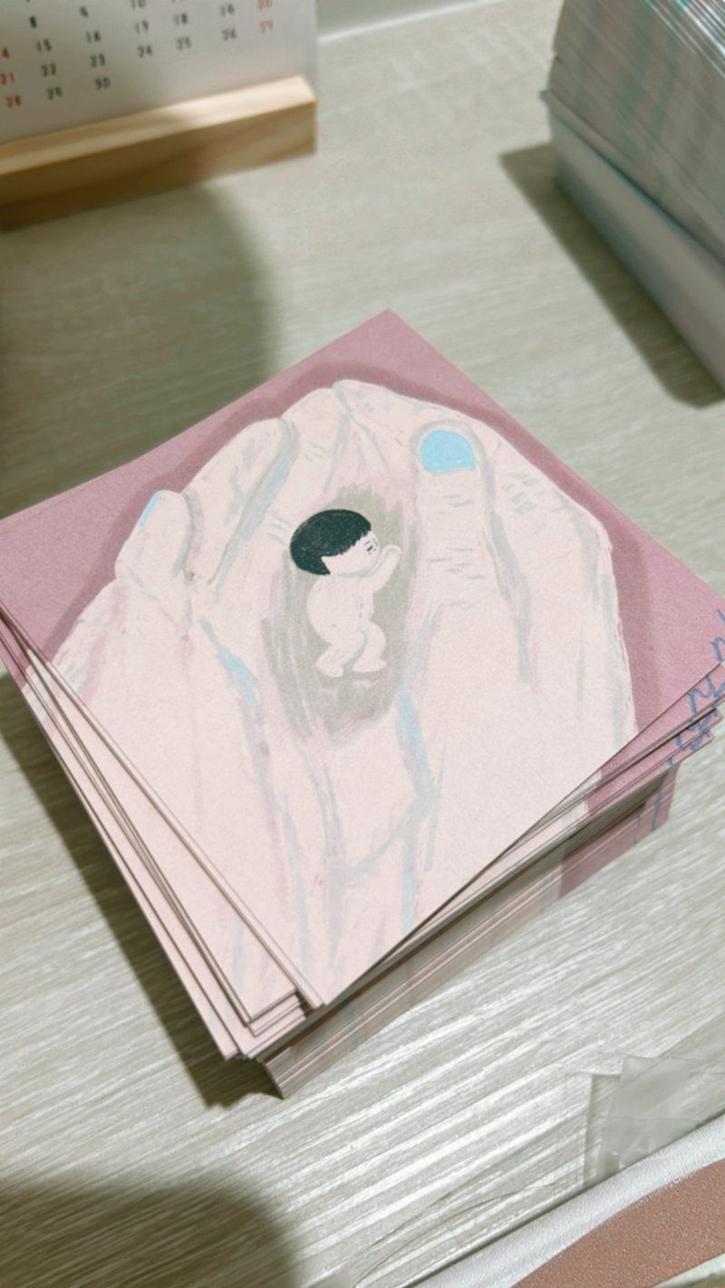 护明信片 - 卡片/明信片 - 纸 粉红色