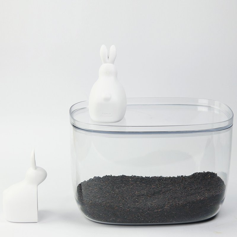 QUALY 邦妮兔-储米箱(7L) - 厨房用具 - 塑料 白色