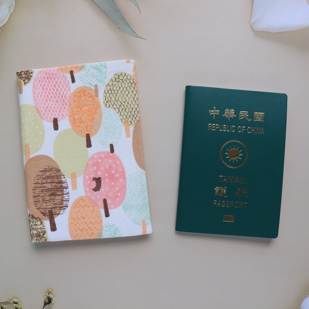 【微光森林】护照套 护照夹 护照包 - 护照夹/护照套 - 棉 蓝色