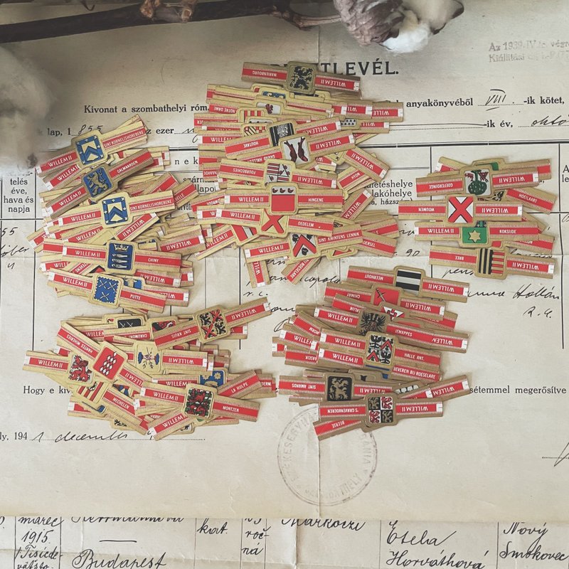 欧美古董雪茄标签 12枚 标帜系 - 笔记本/手帐 - 纸 