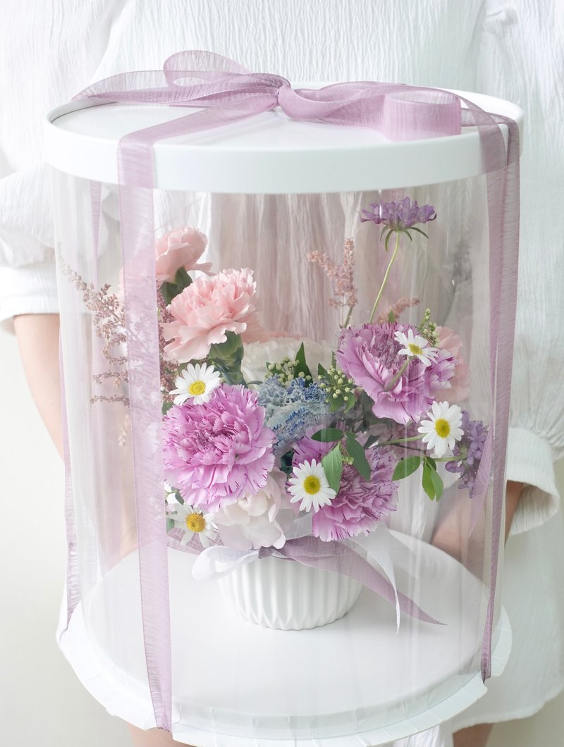 2025母亲节桌花 康乃馨 礼物 花束 - 植栽/盆栽 - 植物．花 紫色