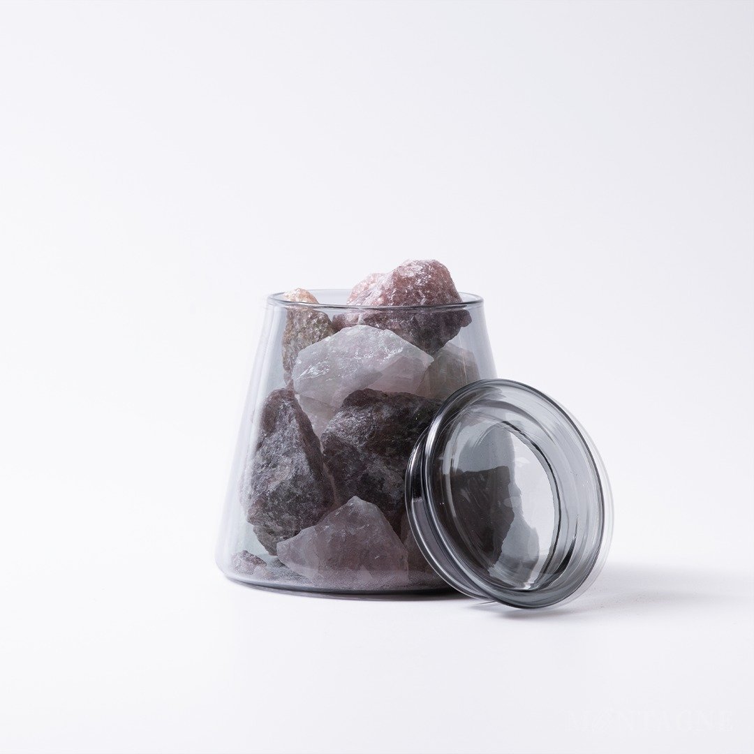 【Montagne】粉水晶 + 草莓晶 | 富士山晶矿杯 - 香薰/精油/线香 - 水晶 粉红色