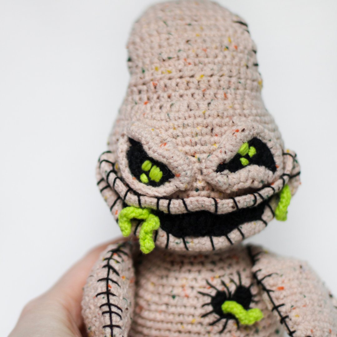 Creepy plush toy Boogeyman, inspired Oogie Boogie, creepy doll, creepy plush - 玩偶/公仔 - 棉 多色