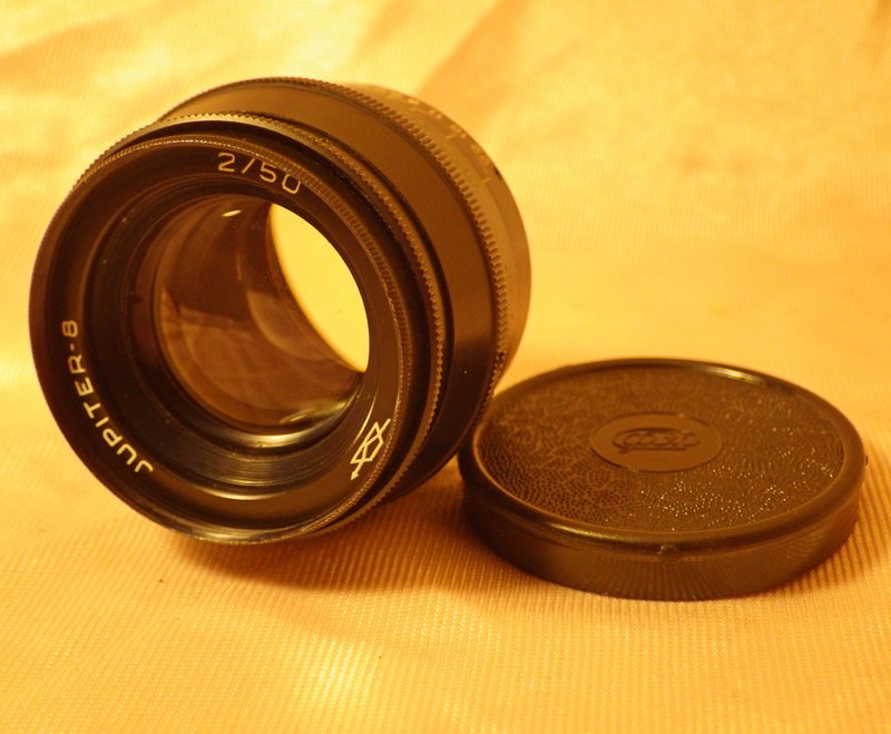 KMZ Jupiter-8 50mm 胶片相机镜头 - 相机 - 玻璃 黑色
