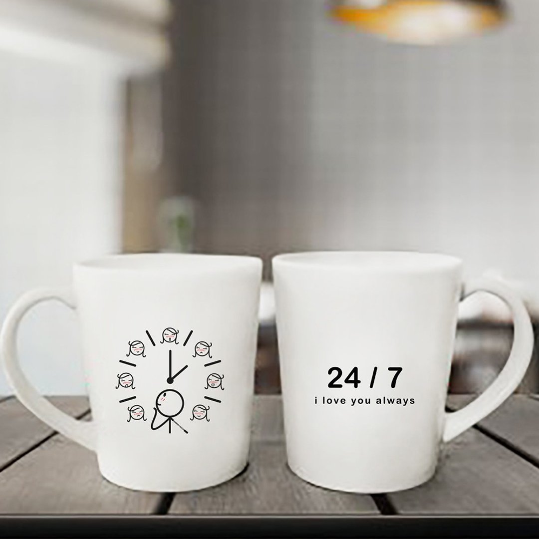 我们永远系在一起 咖啡杯/马克杯对杯组 | HUMAN TOUCH - 咖啡杯/马克杯 - 粘土 白色