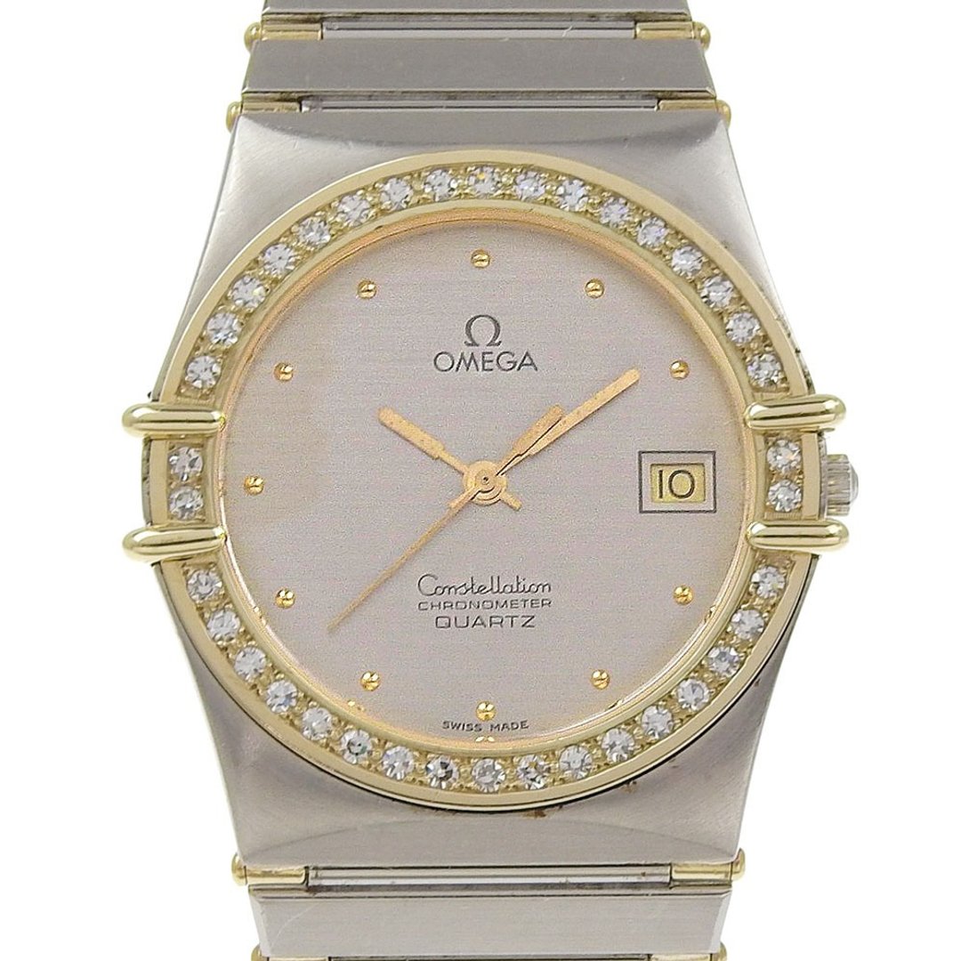 【日本直送】欧米茄 OMEGA 星辰系列 不锈钢 x 钻石 石英 指针式显示 银色表盘 男性手表 【二手】 - 女表 - 不锈钢 银色