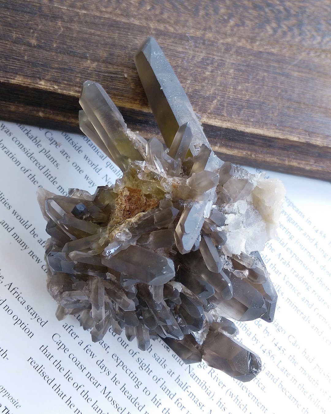 Smoky Quartz 马达加斯加产地 茶晶 水晶晶簇 天然矿石 原矿 - 摆饰 - 其他材质 