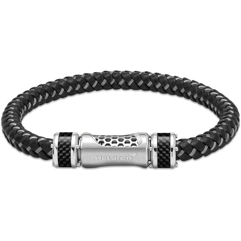 McLaren 限量2折 顶级不锈钢碳纤维真皮手环 全新专柜展示品 - 手链/手环 - 其他金属 