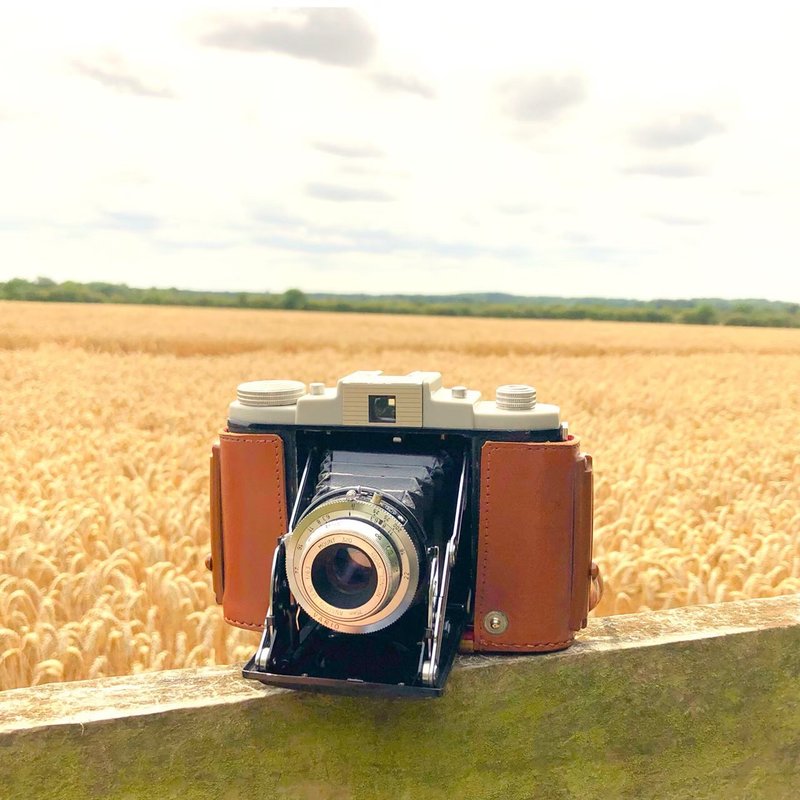 1958年代柯达(Kodak)古董折叠相机 型号Model 66 MK II - 相机 - 真皮 