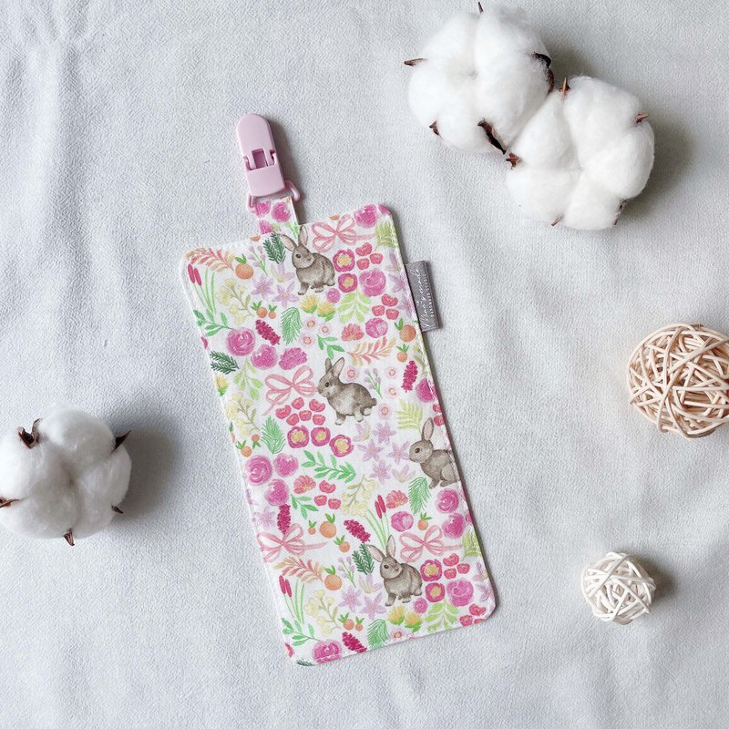 水彩花园小兔 幼儿园 手帕夹 幼儿园必备 手帕 儿童手帕 擦手巾 - 其他 - 棉．麻 