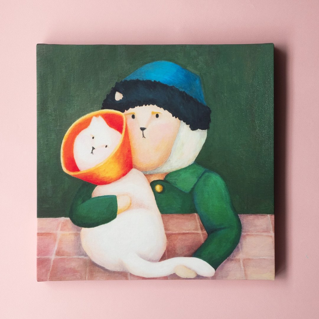 梵谷与他的剪耳猫艺术微喷挂画 - 海报/装饰画/版画 - 其他材质 多色