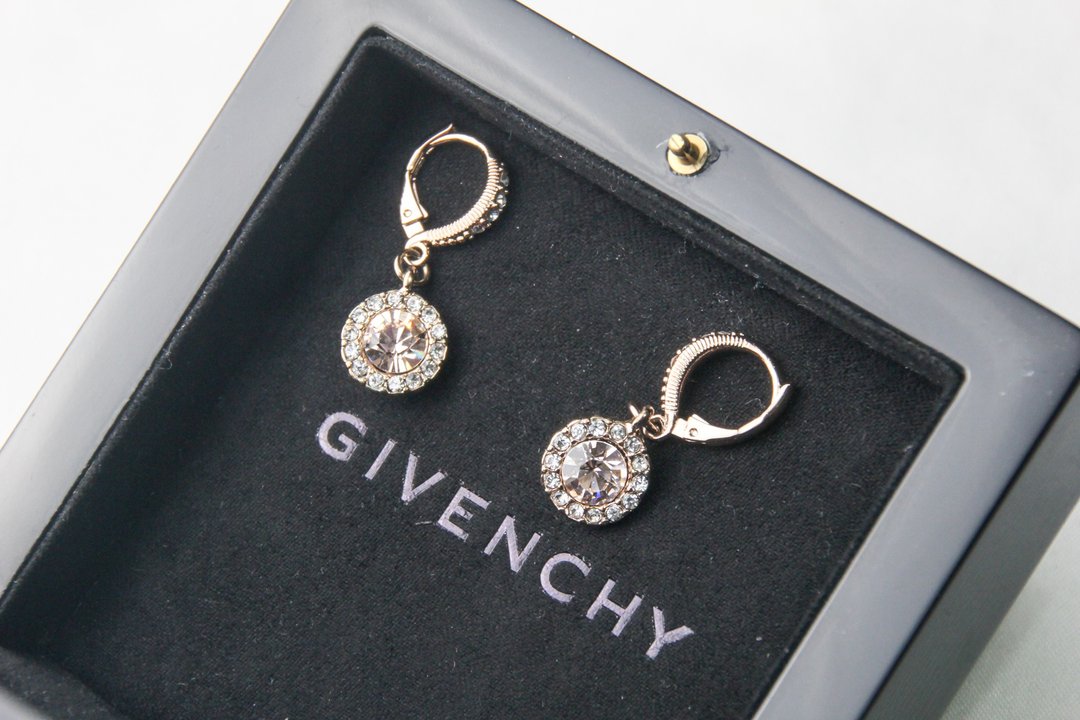 【美国带回 西洋饰品】1990年代复古Givenchy 冬季的婚礼 针式款 - 耳环/耳夹 - 其他金属 