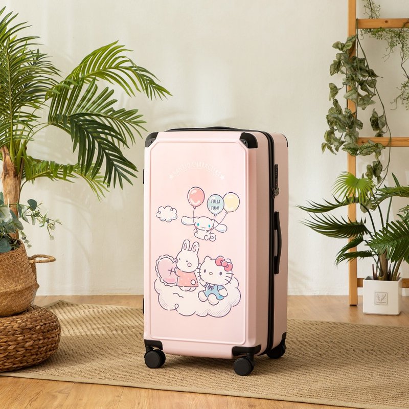 【三丽鸥】Hello Kitty 28寸拉链款胖胖箱 行李箱 旅行箱-云朵粉 - 行李箱/行李箱保护套 - 塑料 粉红色