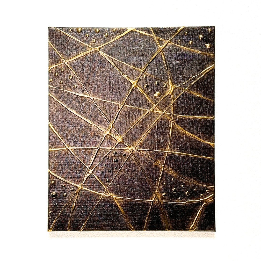 原画 原创 绘画 压克力画 Neuron 27.3×22cm - 海报/装饰画/版画 - 其他材质 黑色