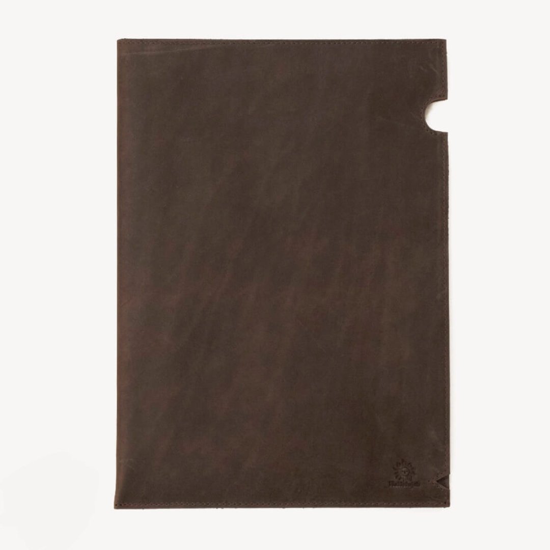 【定制刻字】皮革资料夹 A4档案夹 文具用品 咖啡色 - 笔记本/手帐 - 真皮 咖啡色
