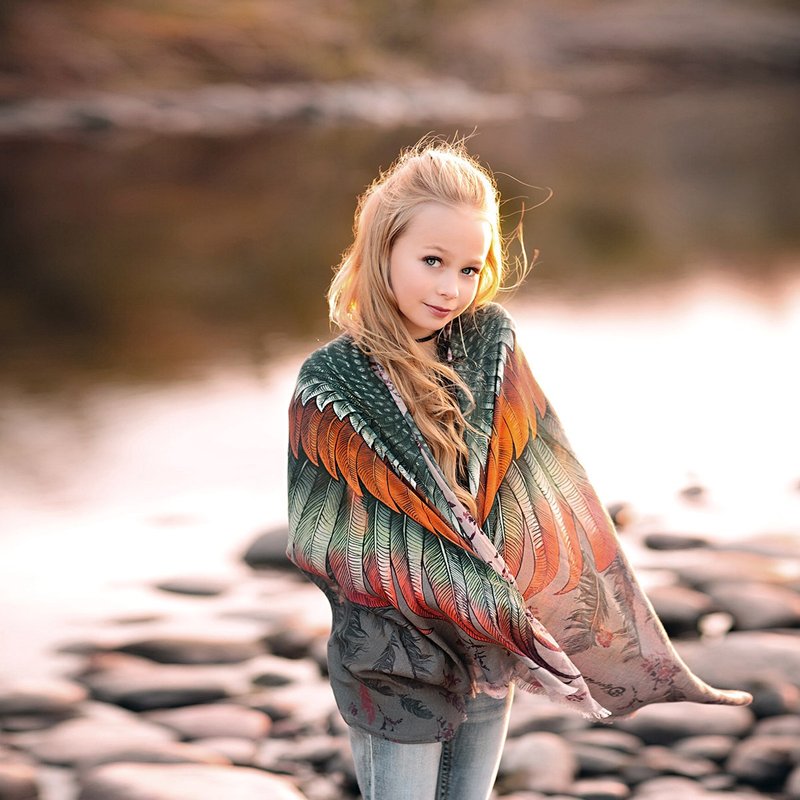 Kids Spark Cotton - 丝巾 - 棉．麻 