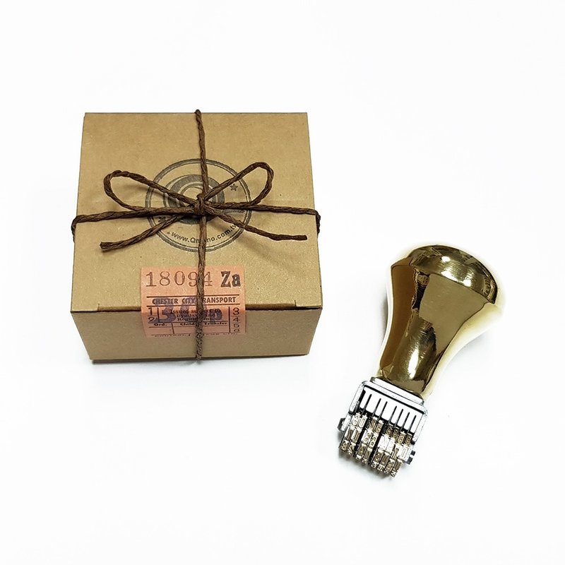 图书馆黄铜日期章  黄铜印章 - 印章/印台 - 其他金属 金色