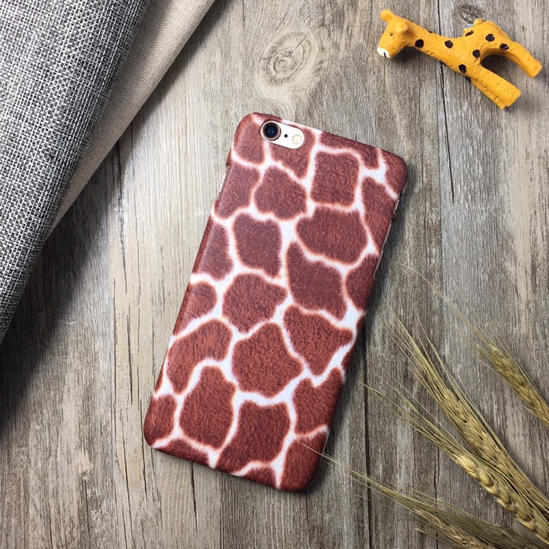 长颈鹿纹-Iphone 6/6s 手机壳/保护套/圣诞节礼物 - 手机壳/手机套 - 塑料 咖啡色