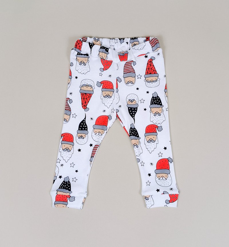 Christmas baby girl boy pants, Holiday baby pants, Christmas kids pants gift - 童装裤 - 棉．麻 多色