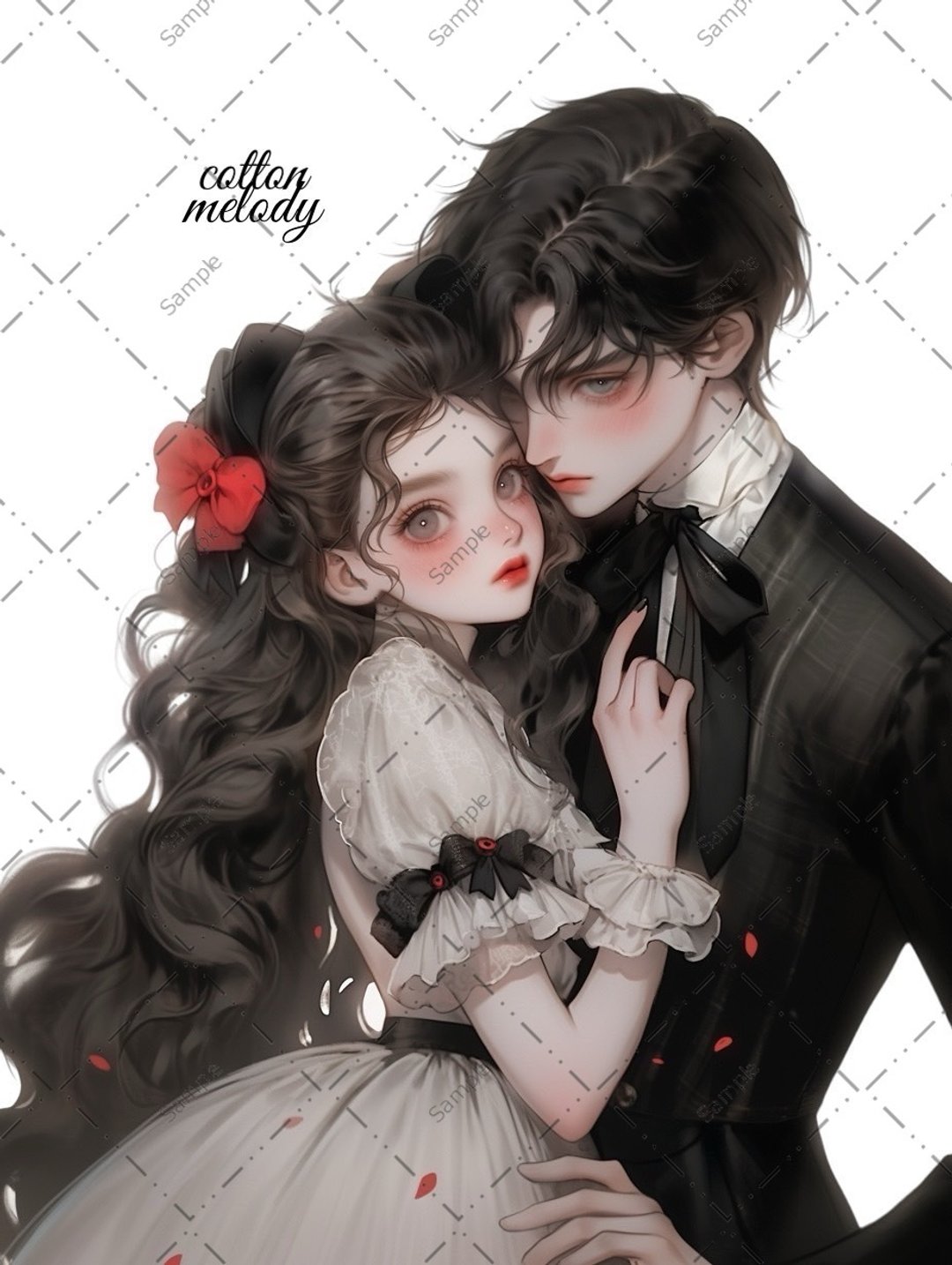 original sticker no.303 人物贴纸 原创贴纸 人物贴纸 女孩贴纸 原创人物贴纸 - 贴纸 - 纸 