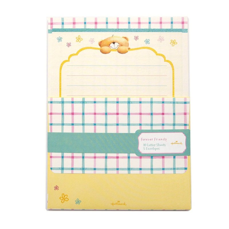 信套组 熊熊写信给你【Hallmark-ForeverFriends熊-信封/信纸】 - 信封/信纸 - 纸 多色