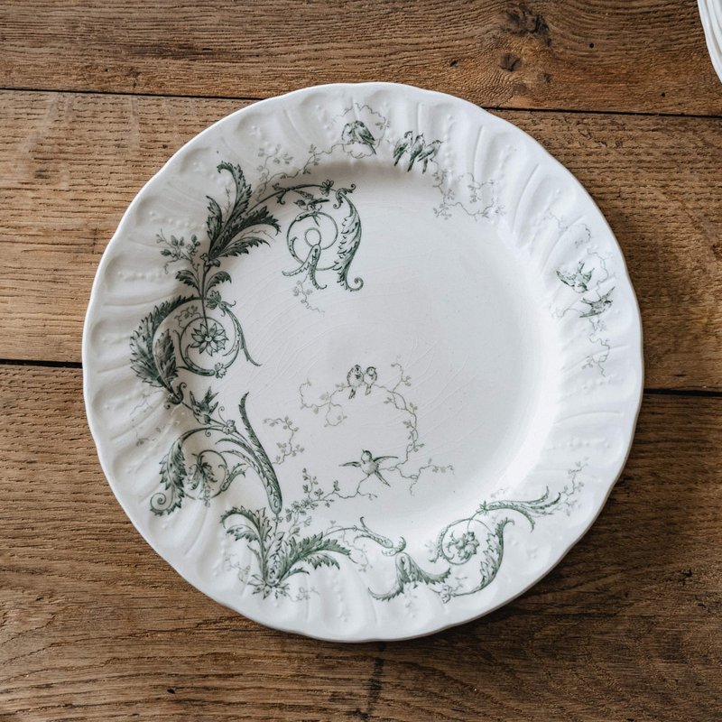 雅灰餐盘 直径23.6cm - 盘子/餐盘/盘架 - 陶 