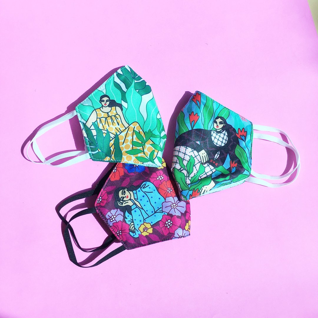 Girl Boss Face Mask Bundle of 3 - 口罩 - 聚酯纤维 