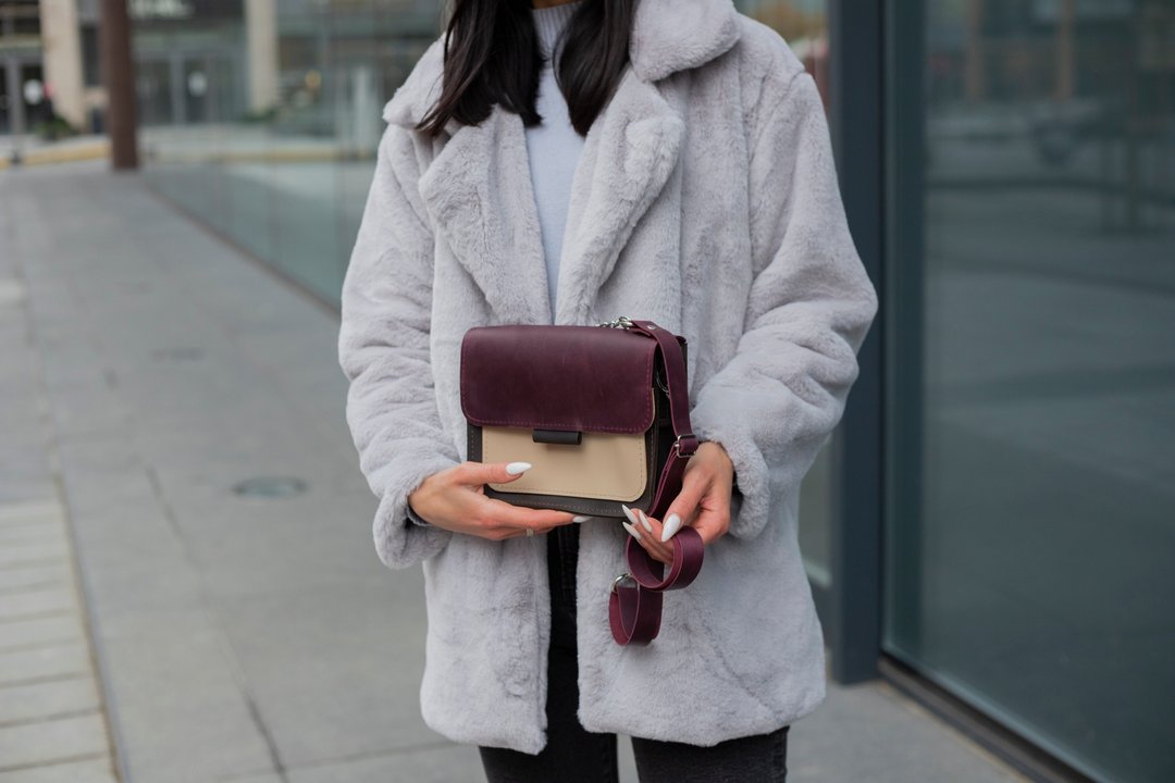 Leather crossbody bag, leather purse, cross body bag - 手提包/手提袋 - 真皮 多色