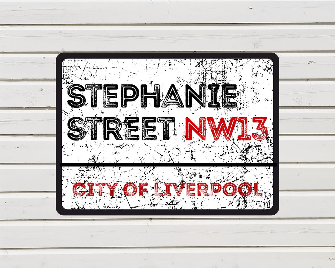 Custom UK Style Street Sign - London Address Decor - Metal Plate - 9x12 inch - 墙贴/壁贴 - 不锈钢 多色