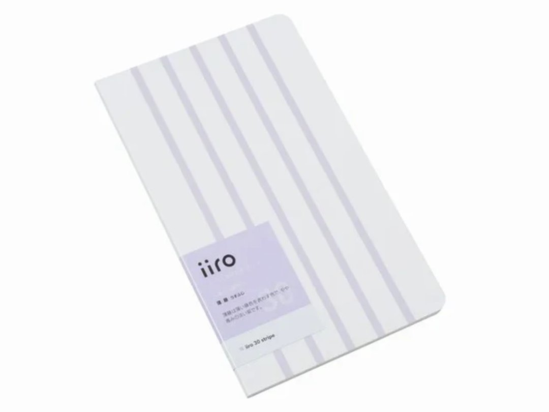神户派计划 iiro 30 条纹 (薄藤) - 笔记本/手帐 - 纸 紫色