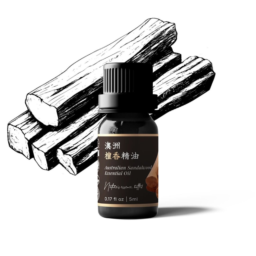 【卡佛香】澳洲檀香精油 - 香薰/精油/线香 - 玻璃 黑色