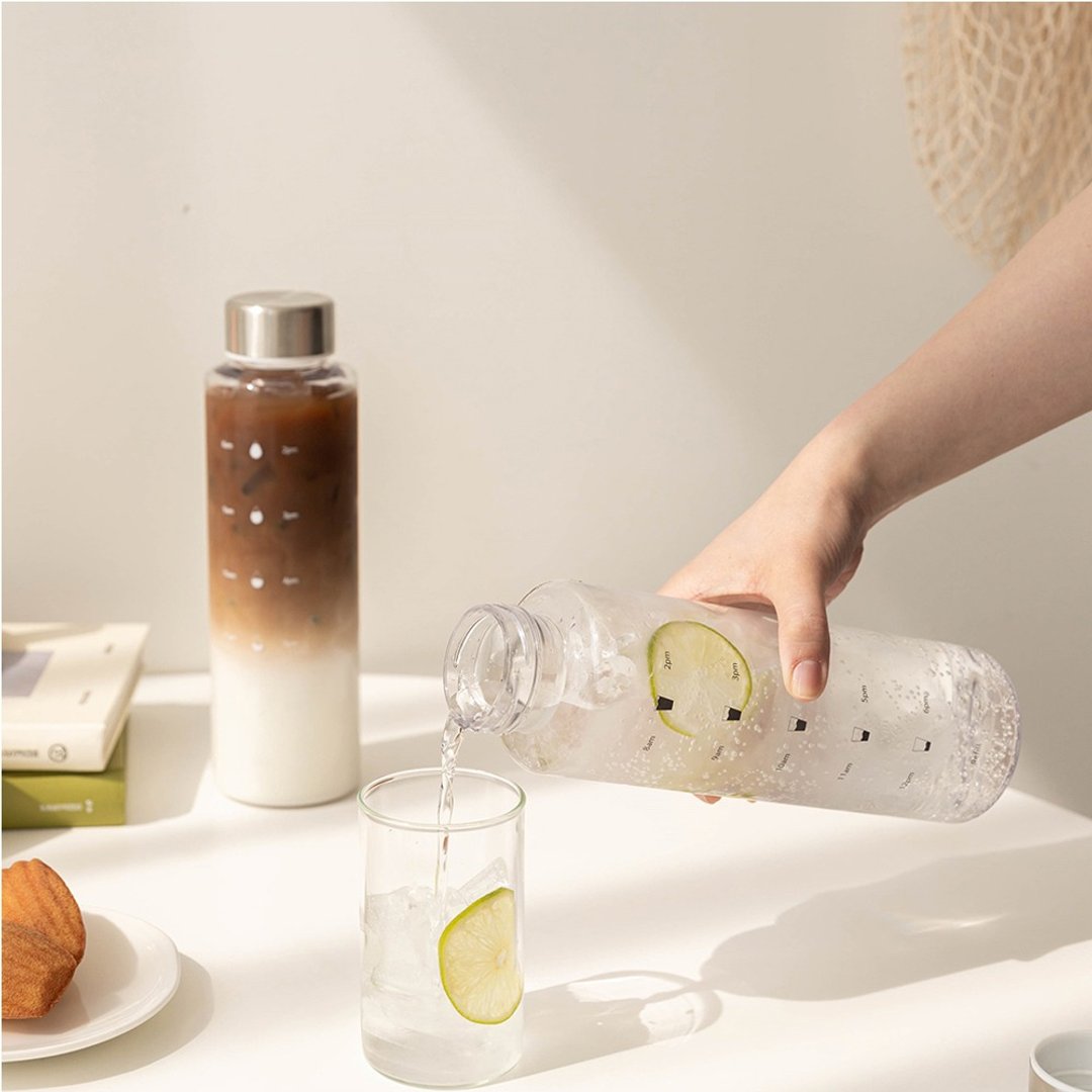韩国 SSUEIM Tritan极简ins透明水瓶1L 两色可选 - 其他杯子 - 其他材质 白色