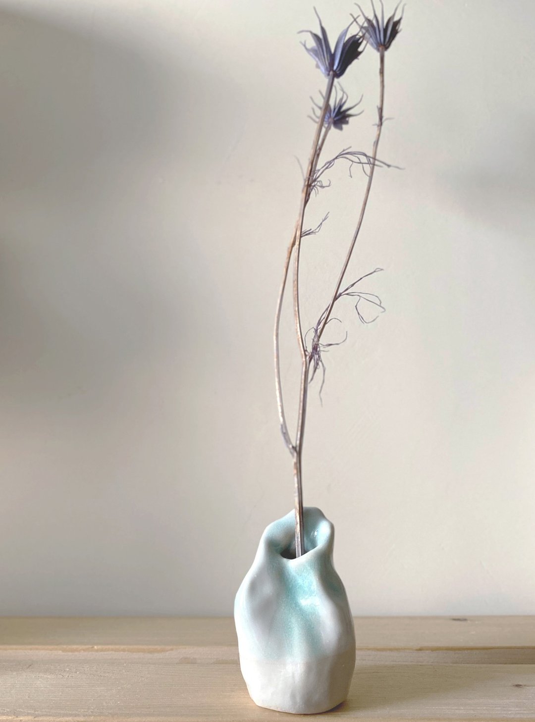 手捏小花瓶 /花器 - 花瓶/陶器 - 陶 蓝色