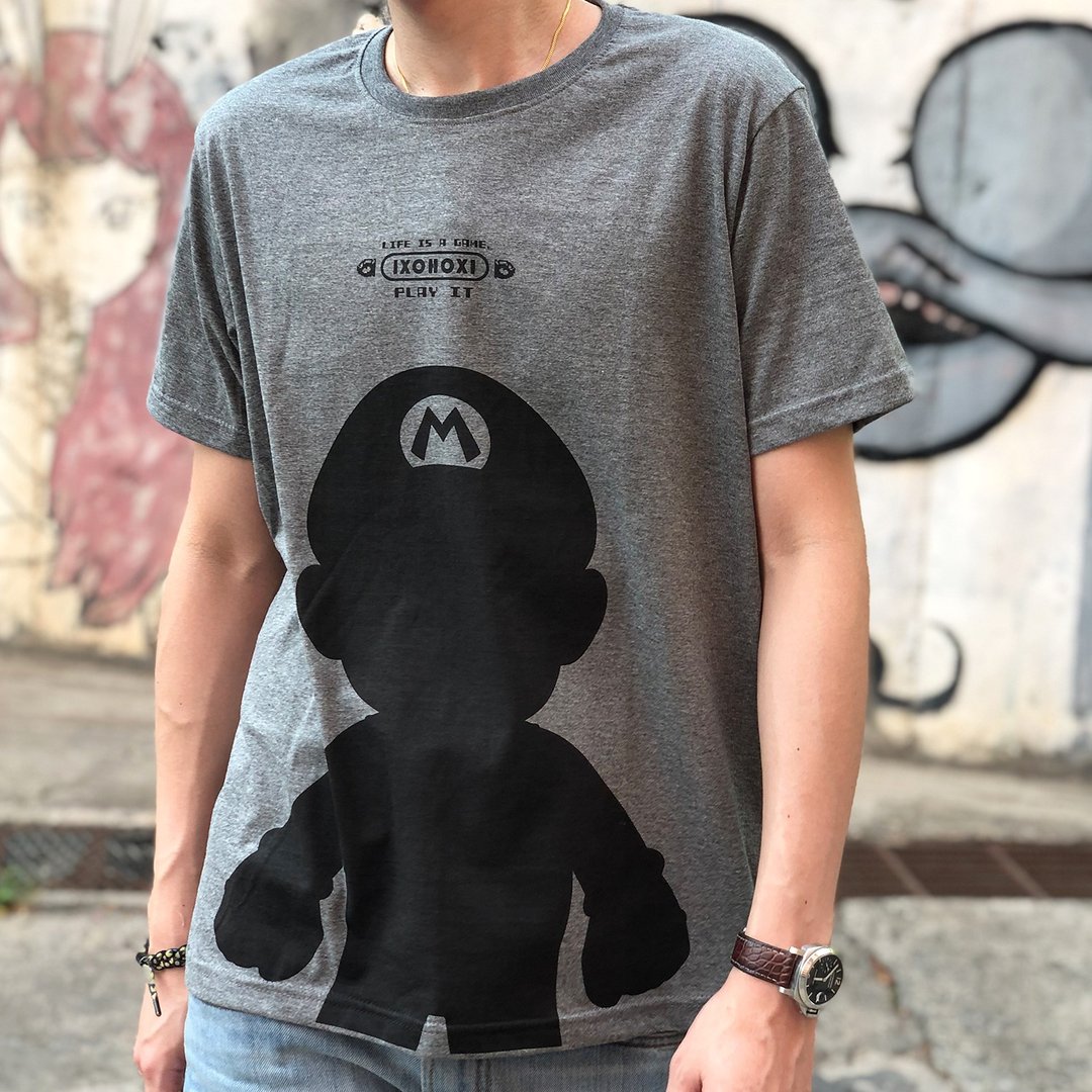 A man in the shadow T-Shirt Cotton 100% (IA-078) - 男装上衣/T 恤 - 棉 