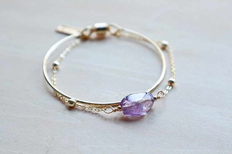 简约气质|紫超七|利姻缘|增加魅力|促进人际关系|智力开发 - 手链/手环 - 水晶 紫色