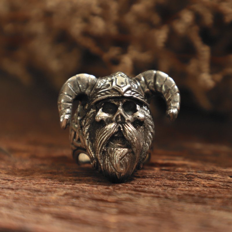 Norse Thor 男士戒指 925 纯银维京风格 - 戒指 - 纯银 银色
