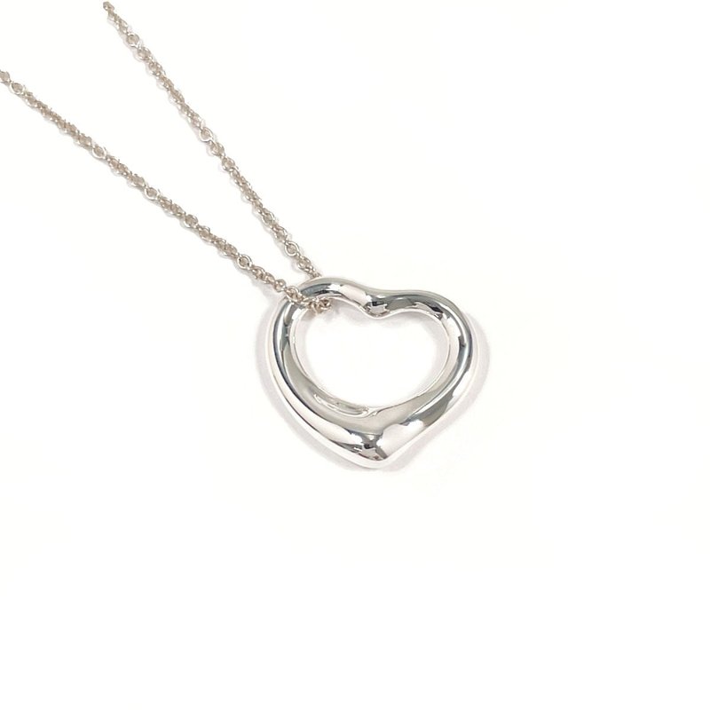 【日本直送 二手美品】蒂芙尼 TIFFANY&Co. 项链 经典心形 艾尔莎·佩雷蒂 银 925 抛光处理 - 项链 - 纯银 银色