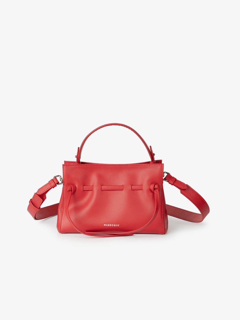 Drawstring genuine leather Crossbody bag - 手提包/手提袋 - 真皮 绿色