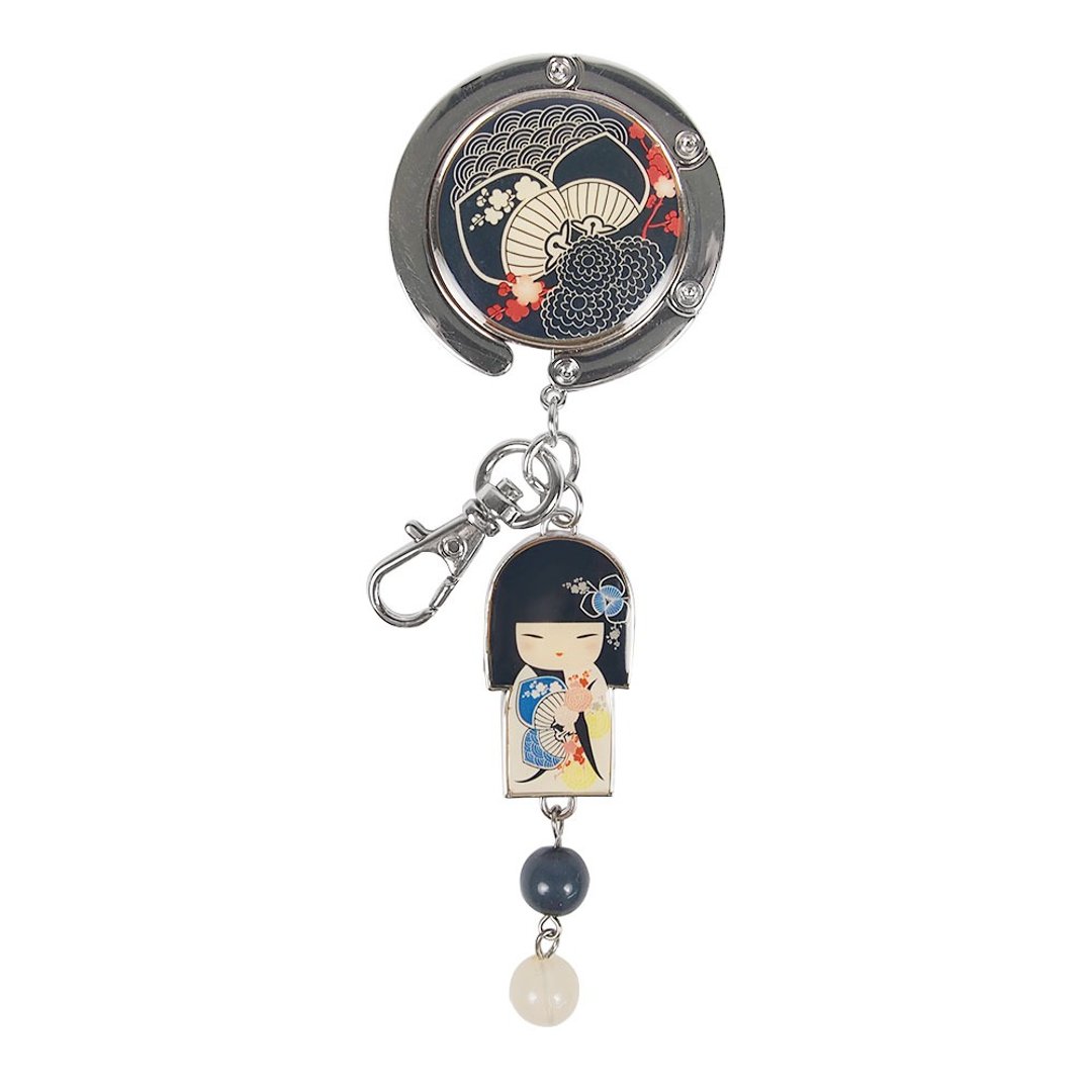 包包挂勾钥匙圈-Tsukiko 自信魅力【Kimmidoll 和福娃娃】 - 衣架/挂勾 - 其他金属 蓝色