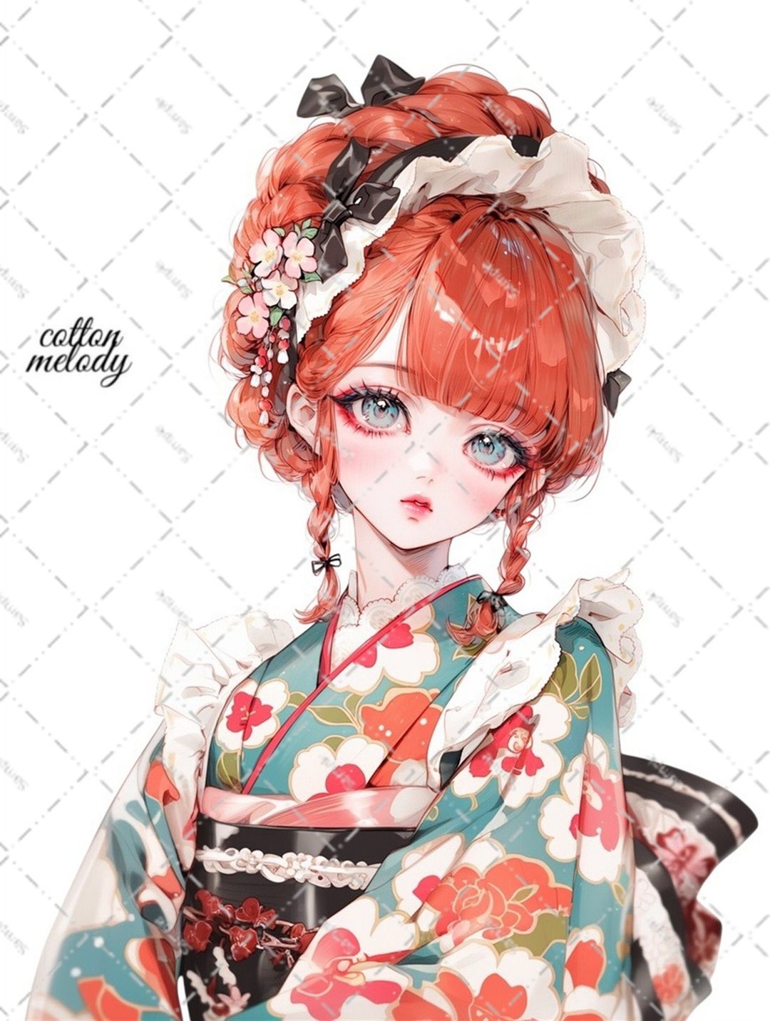 原创贴纸 no.8302 人物贴纸 原创贴纸 人物贴纸 女孩贴纸 原创人物贴纸 - 贴纸 - 纸 