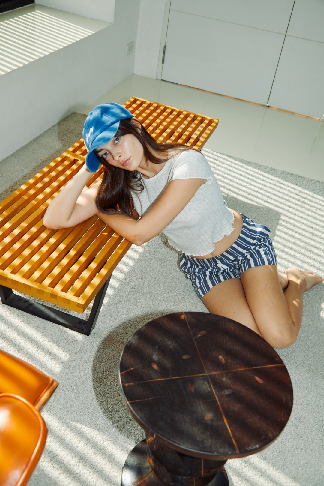 Bayday | POINTELLE BABY TEE | 灰色 - 女装 T 恤 - 其他材质 