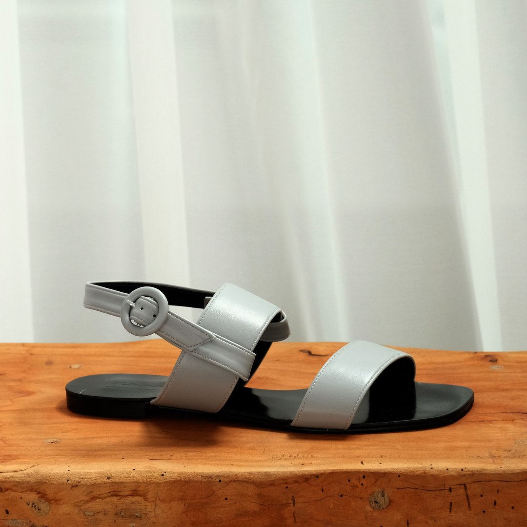 2in1 Sandals shoes - Buddy Grey - 男女凉鞋 - 人造皮革 银色