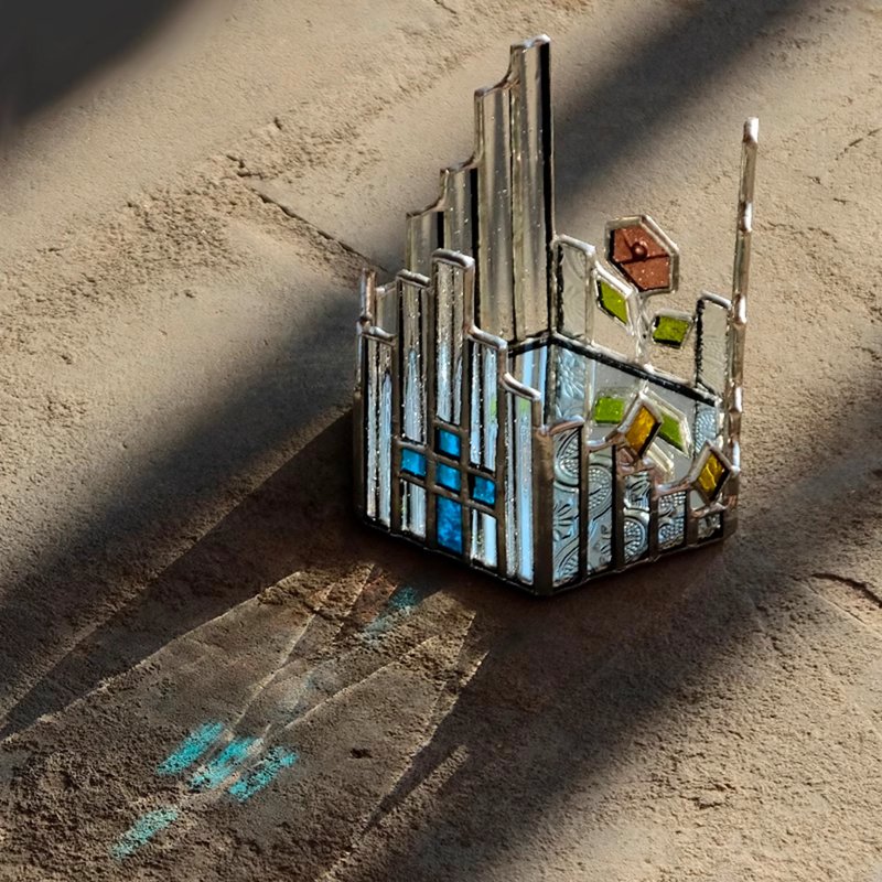 颂歌 手工玻璃烛台 管风琴造型家居装饰摆件 - 摆饰 - 玻璃 