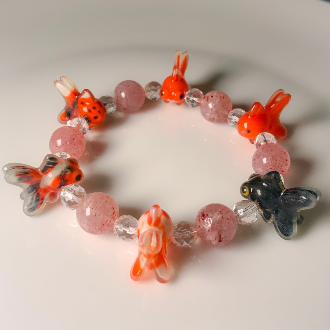 金鱼手链 Demeryu-chan - 手链/手环 - 塑料 多色