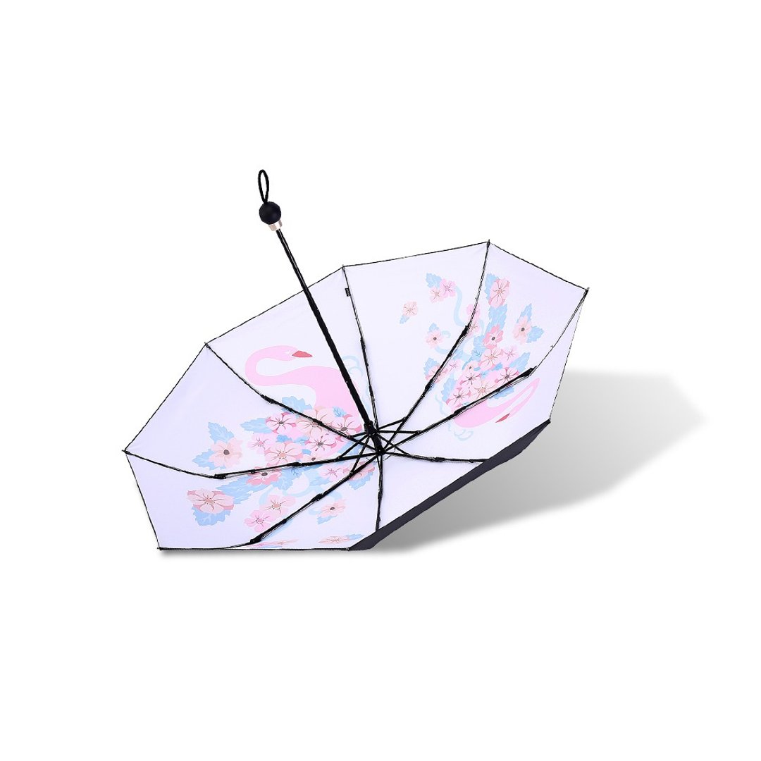 PRAIN原创曼妙天鹅遮阳伞防紫外线太阳伞晴雨两用防晒伞UPF50+ - 其他 - 聚酯纤维 粉红色
