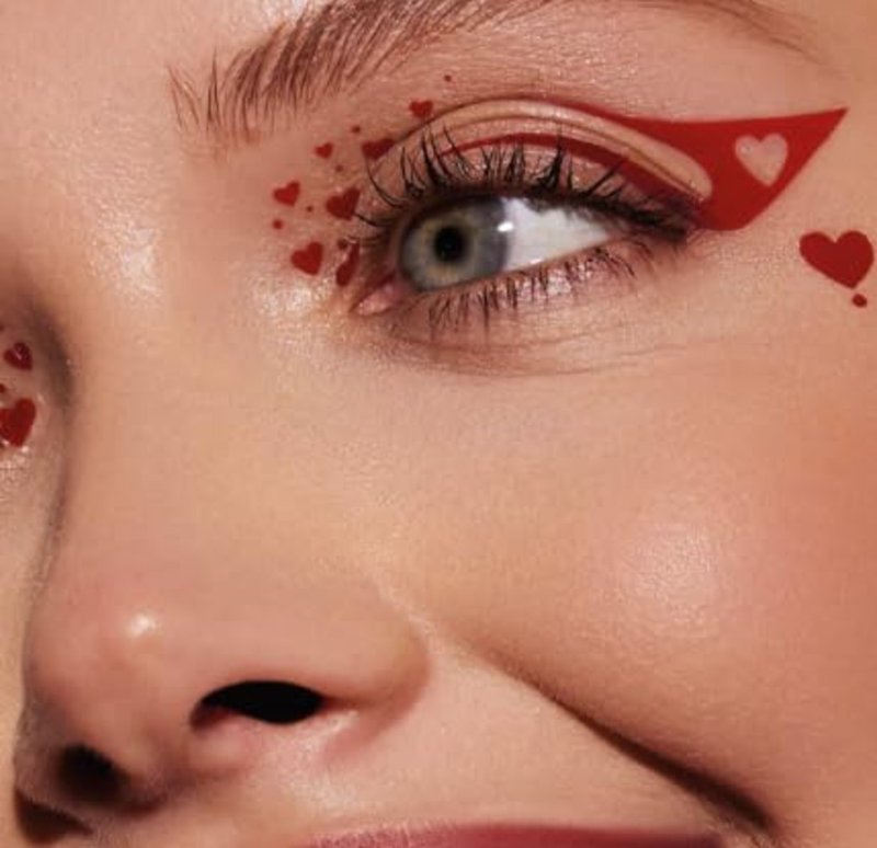 造型眼线纹身贴 动物纹蝴蝶爱心多款混合 生日派对化妆摄影造型 - 纹身贴 - 其他材质 多色