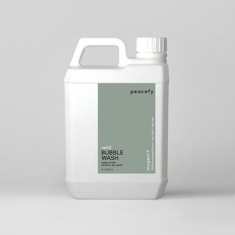 亲肤泡泡慕斯・艾草・补充瓶2L | 全身肌肤适用 - 沐浴用品 - 其他材质 白色