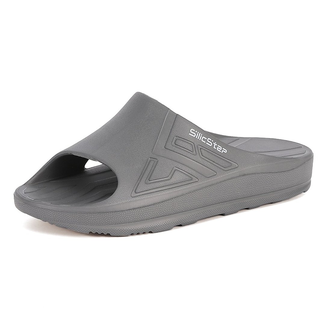【ATTA】SilicStep 硅晶减塑环保足弓拖鞋-深灰 德国iF设计奖 - 拖鞋 - 塑料 灰色