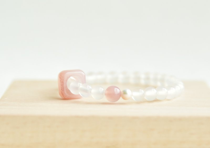 【澈舞】天然南红玛瑙荔枝冻清新寓意手链 - 手链/手环 - 半宝石 透明