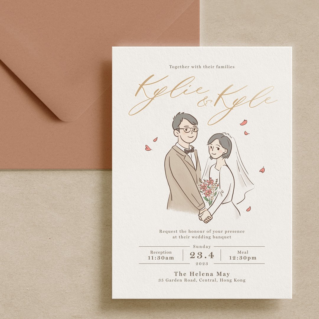 【喜帖 Template - Kylie】婚卡 请柬 婚礼邀请卡 | 电子档 - 电子喜帖/贺卡/邀请函 - 其他材质 